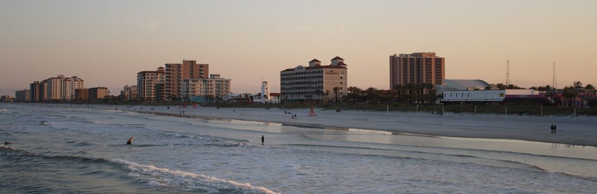 Jacksonville Beach seen from the pier in 2013.