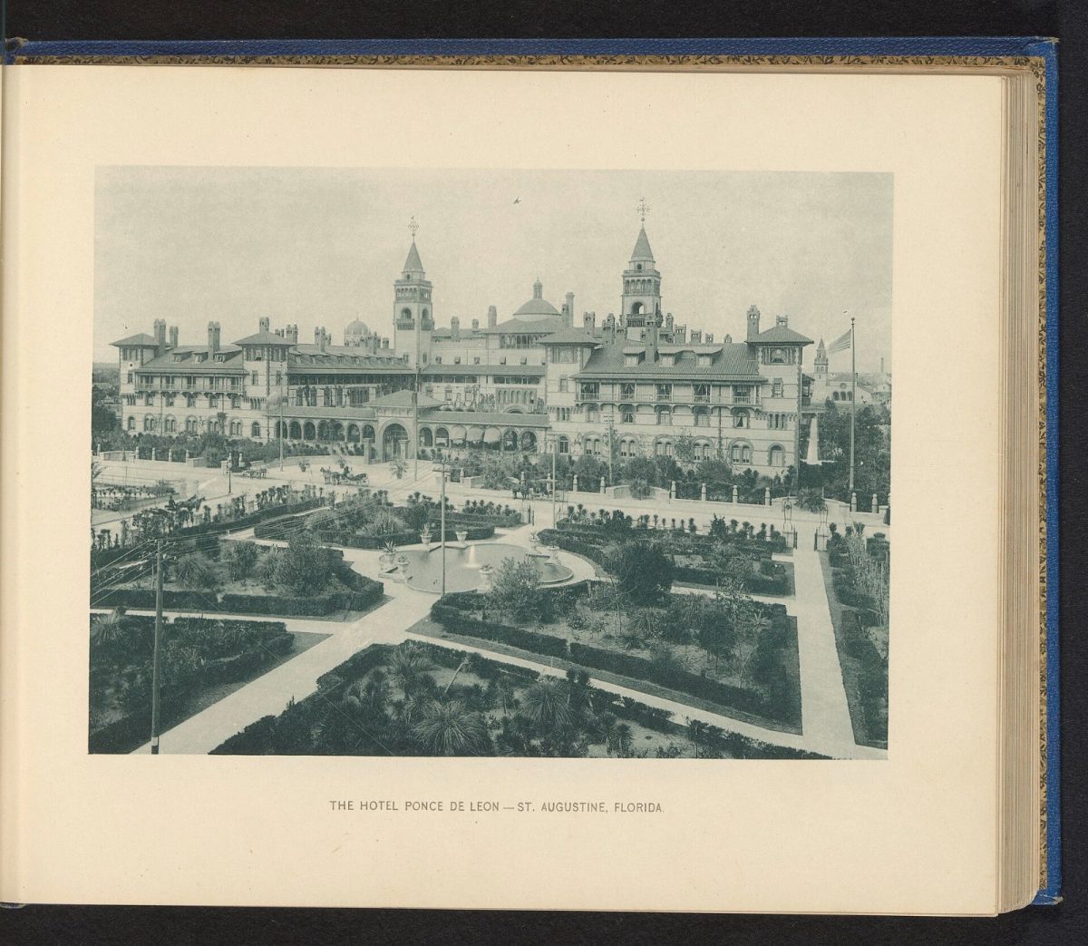 The Hotel Ponce de Leon in an early print from the hotel's first years.