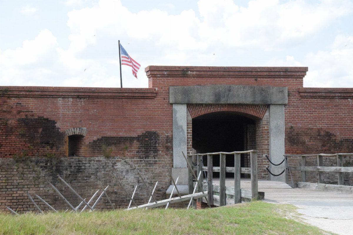 The main gate of Fort Clinch at Fort Clinch State Park in Fernandina Beach, 2015.