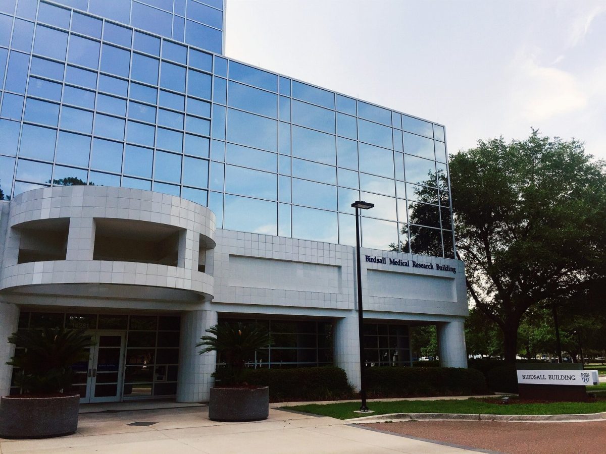 The Birdsall Building on the Mayo Clinic campus in Jacksonville in 2016.