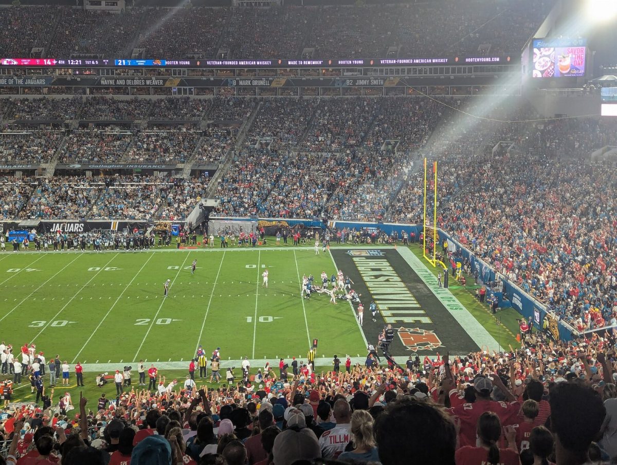 A packed EverBank Stadium during the Jaguars' October 2025 game against Kansas City.