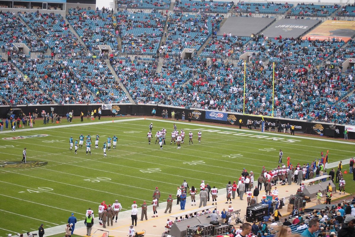 Fans fill the stands for a Jaguars home game in 2011.