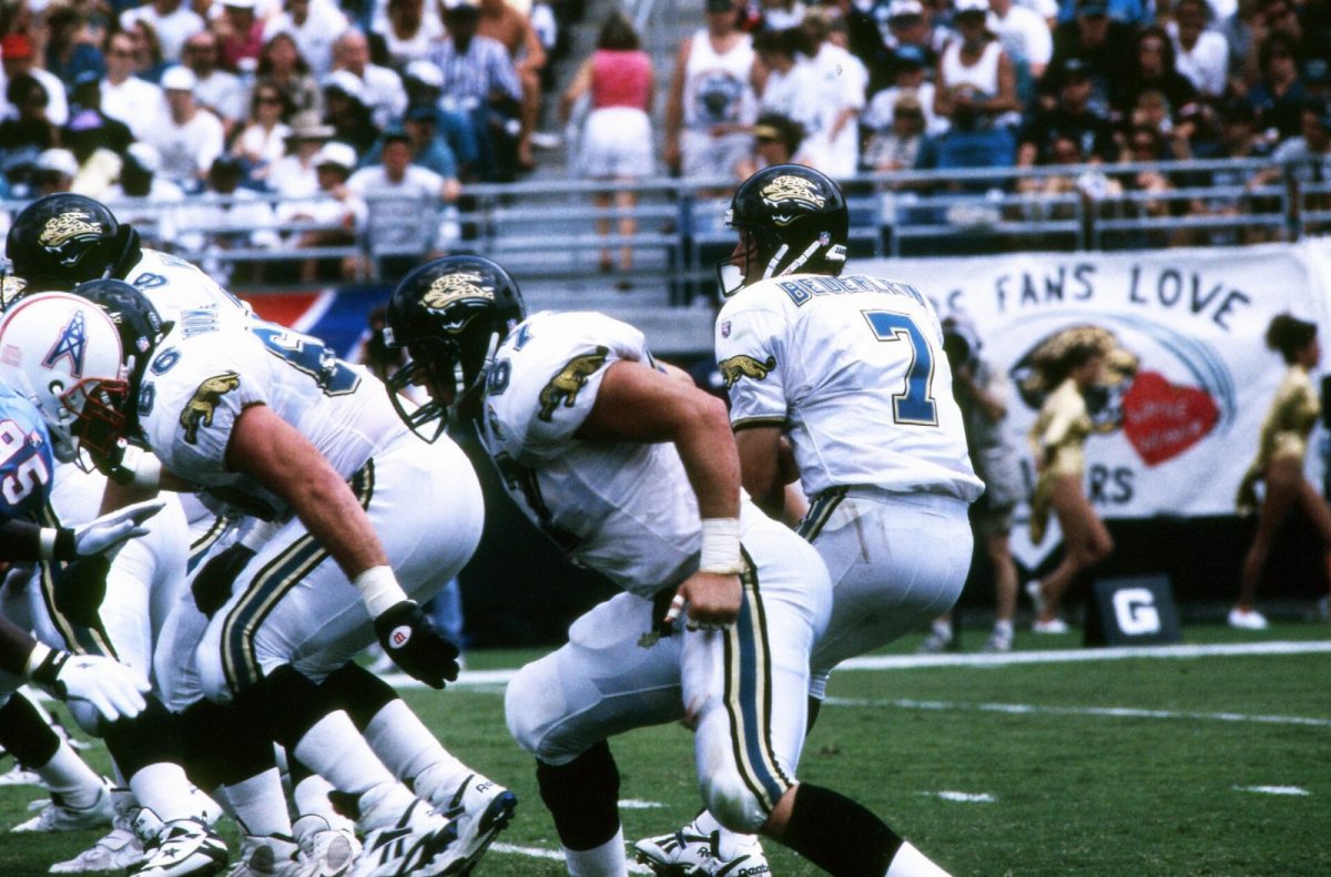 The Jaguars' first home game, in 1995.