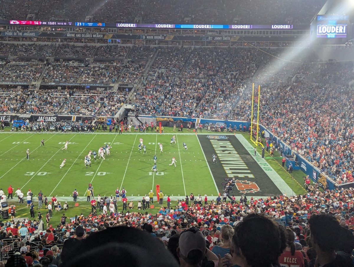 The Jaguars host the Kansas City Chiefs at EverBank Stadium in October 2025.