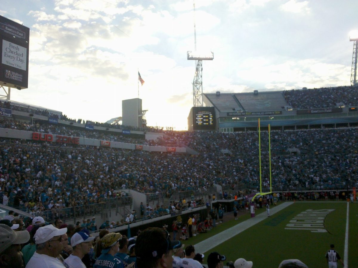 A Jaguars home game against the Indianapolis Colts in 2010.