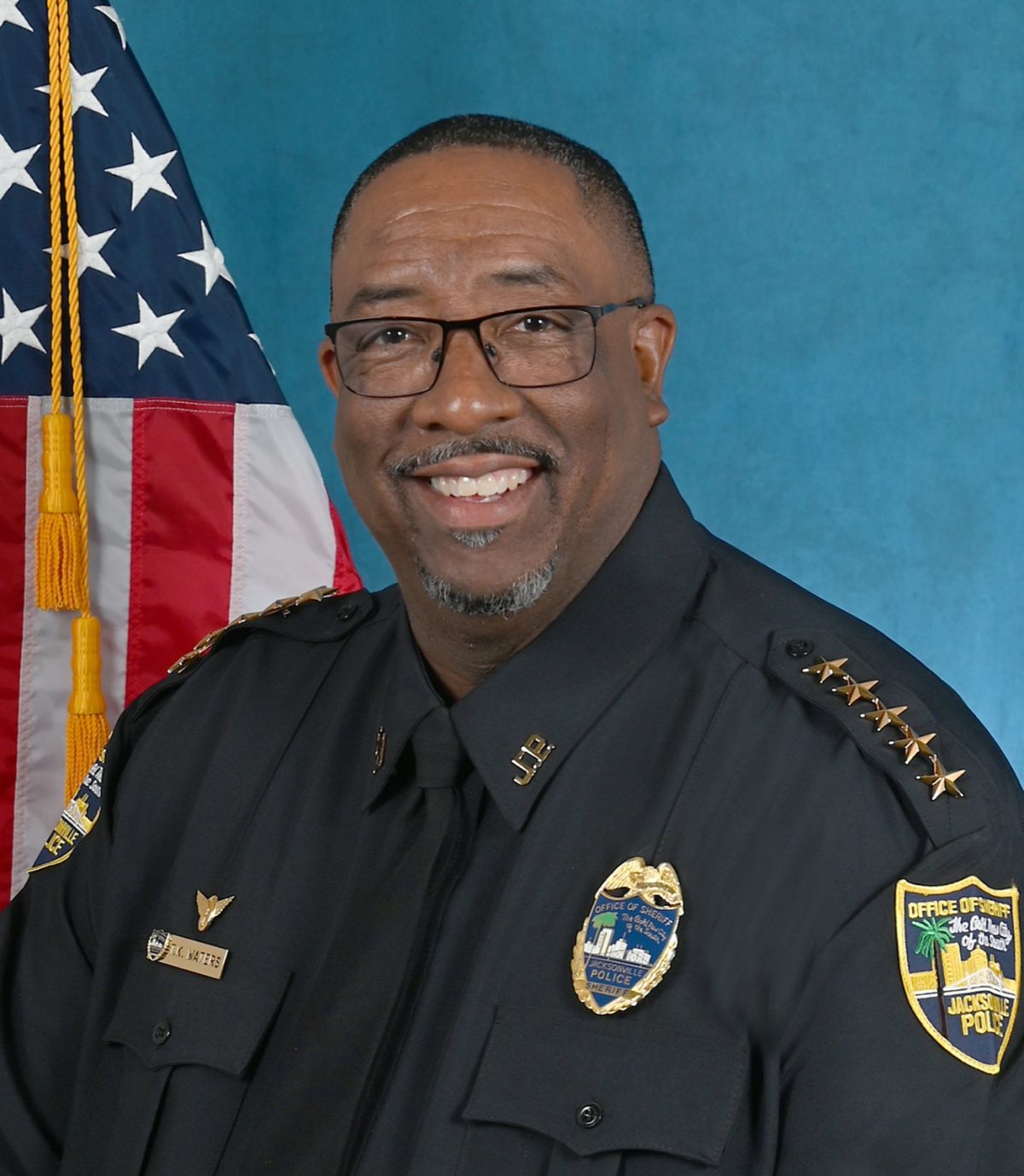 Jacksonville Sheriff T.K. Waters in his official portrait (Jacksonville Sheriff's Office photo).