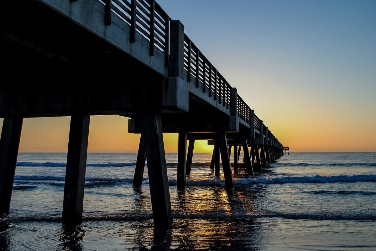 The Jacksonville Beach pier at sunrise (file photo).