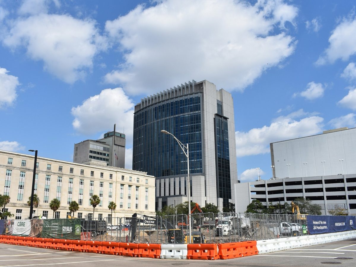 Construction at the downtown Jacksonville site of the new JEA headquarters, in an earlier file photo. The council voted 12-7 to reappoint Joe DiSalvo to the JEA board.
