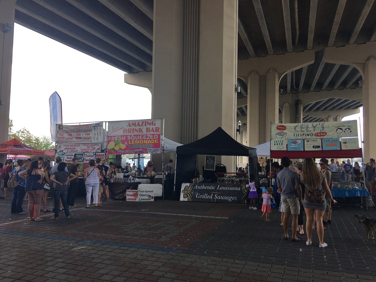 Food vendors at the Riverside Arts Market under the Fuller Warren Bridge in Jacksonville (file photo).