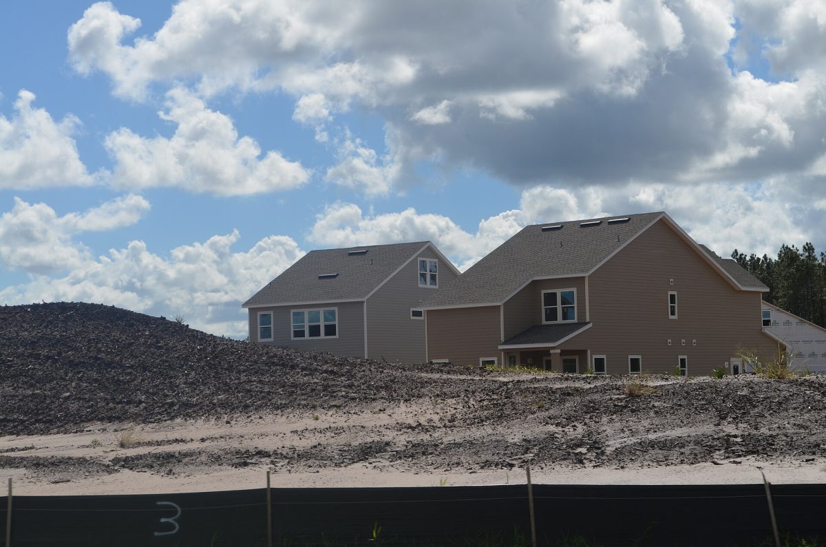 New houses under construction near Jacksonville in 2016 (file photo).