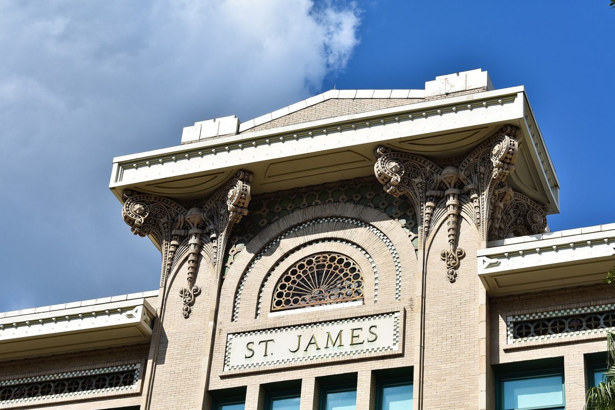The St. James Building, designed by Henry John Klutho after the Great Fire, is now Jacksonville City Hall.