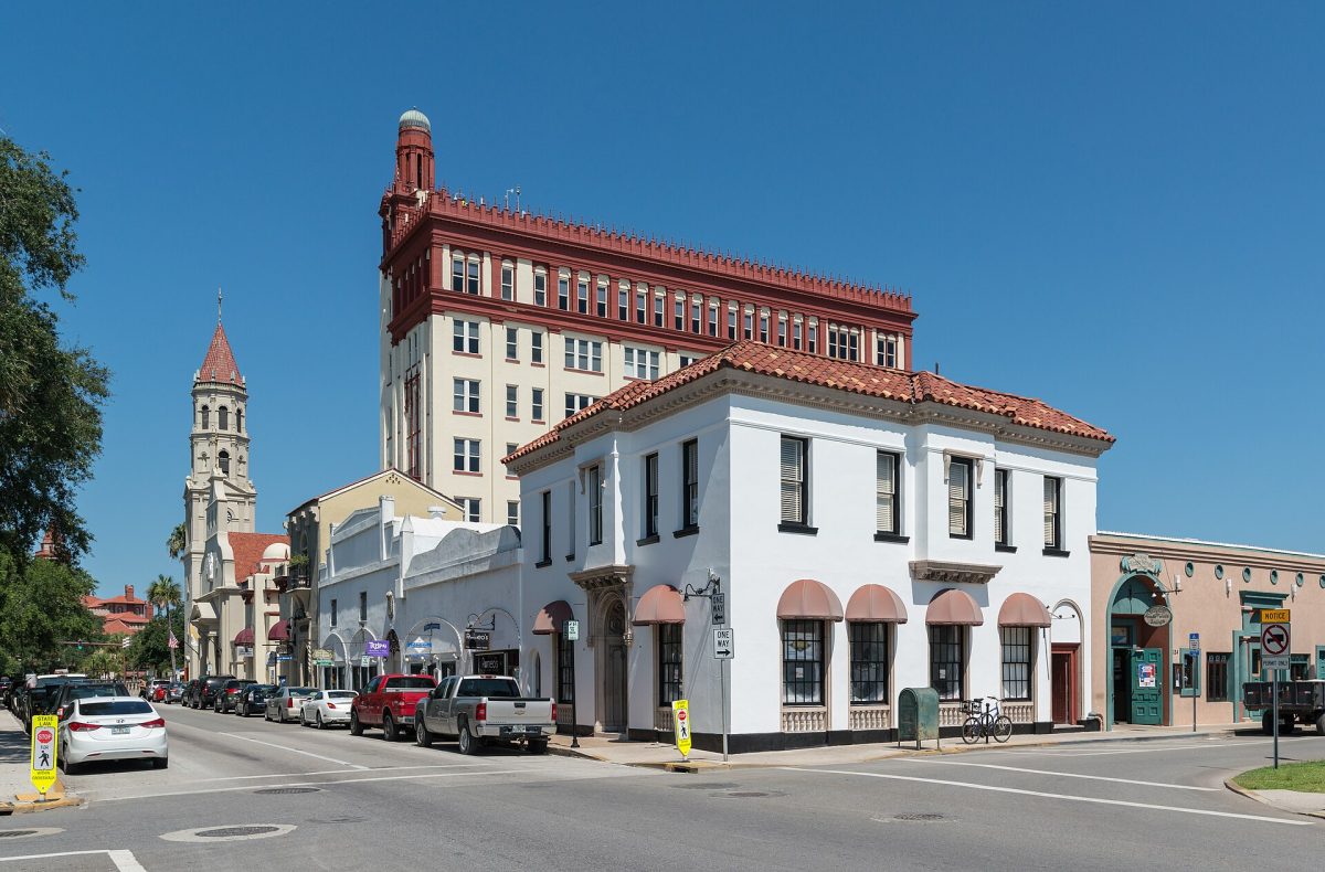 Downtown St. Augustine, the St. Johns County seat.