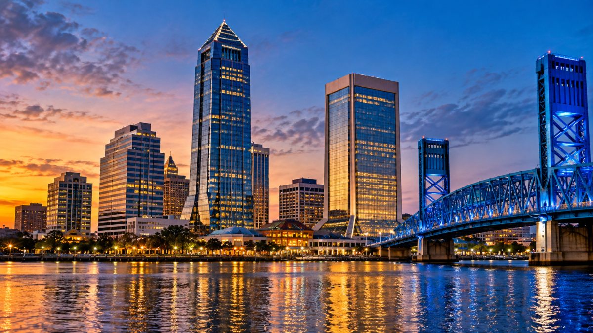 Jacksonville's tallest building, the 617-foot Bank of America Tower, has held the title since 1990.