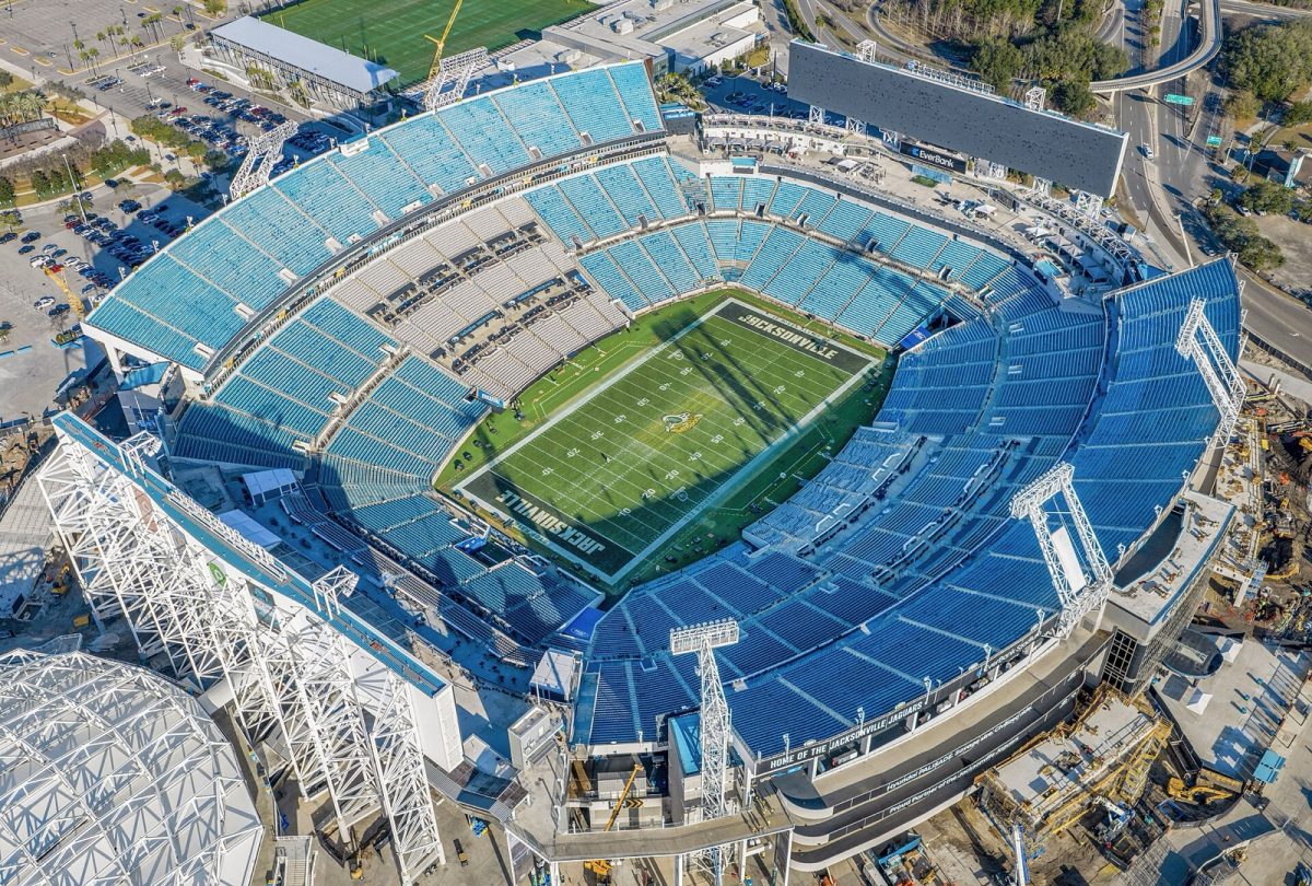 EverBank Stadium, home of the Jacksonville Jaguars.