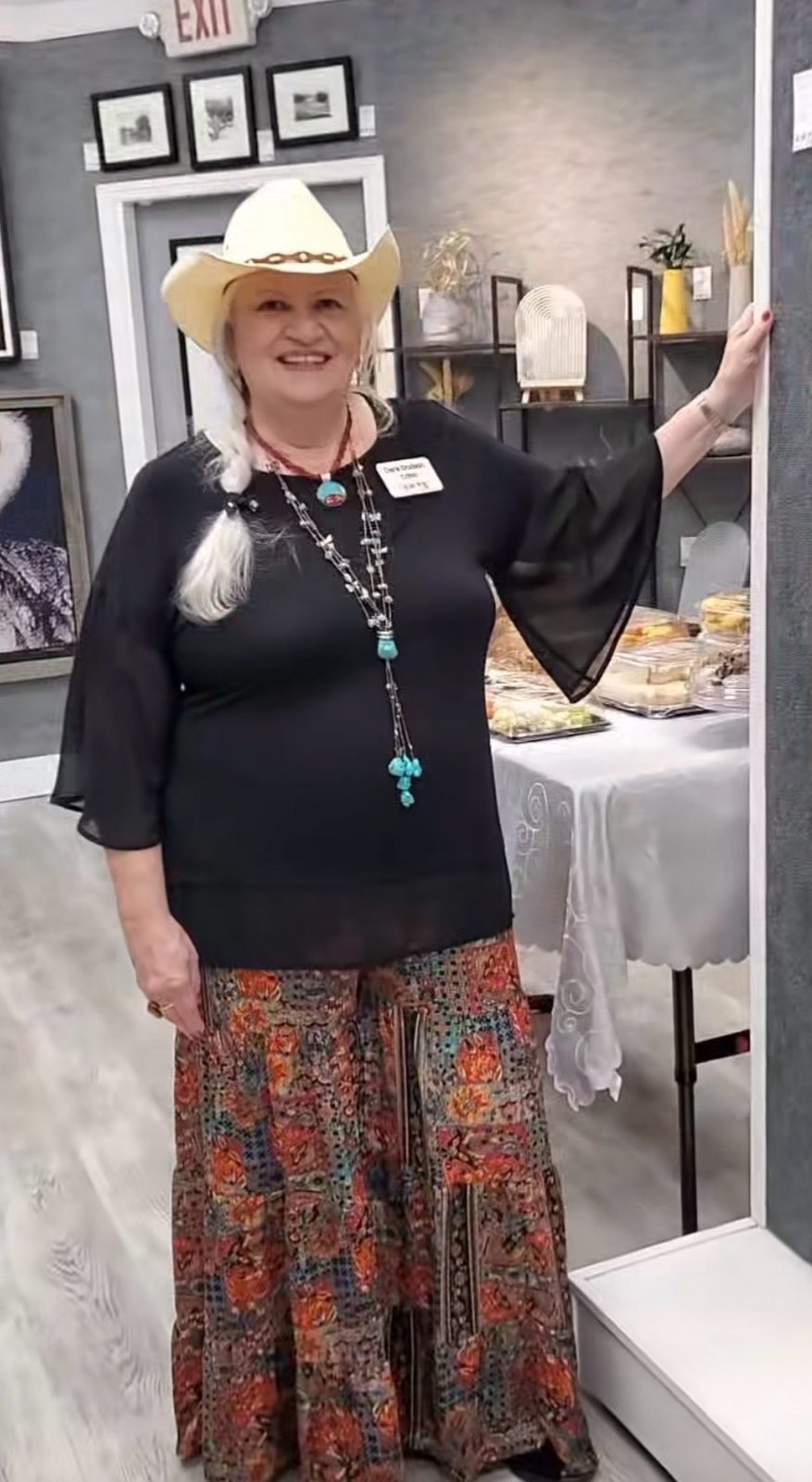 Dara Dodson at her introductory showing at the Art Collective gallery in St. Augustine in September 2026.