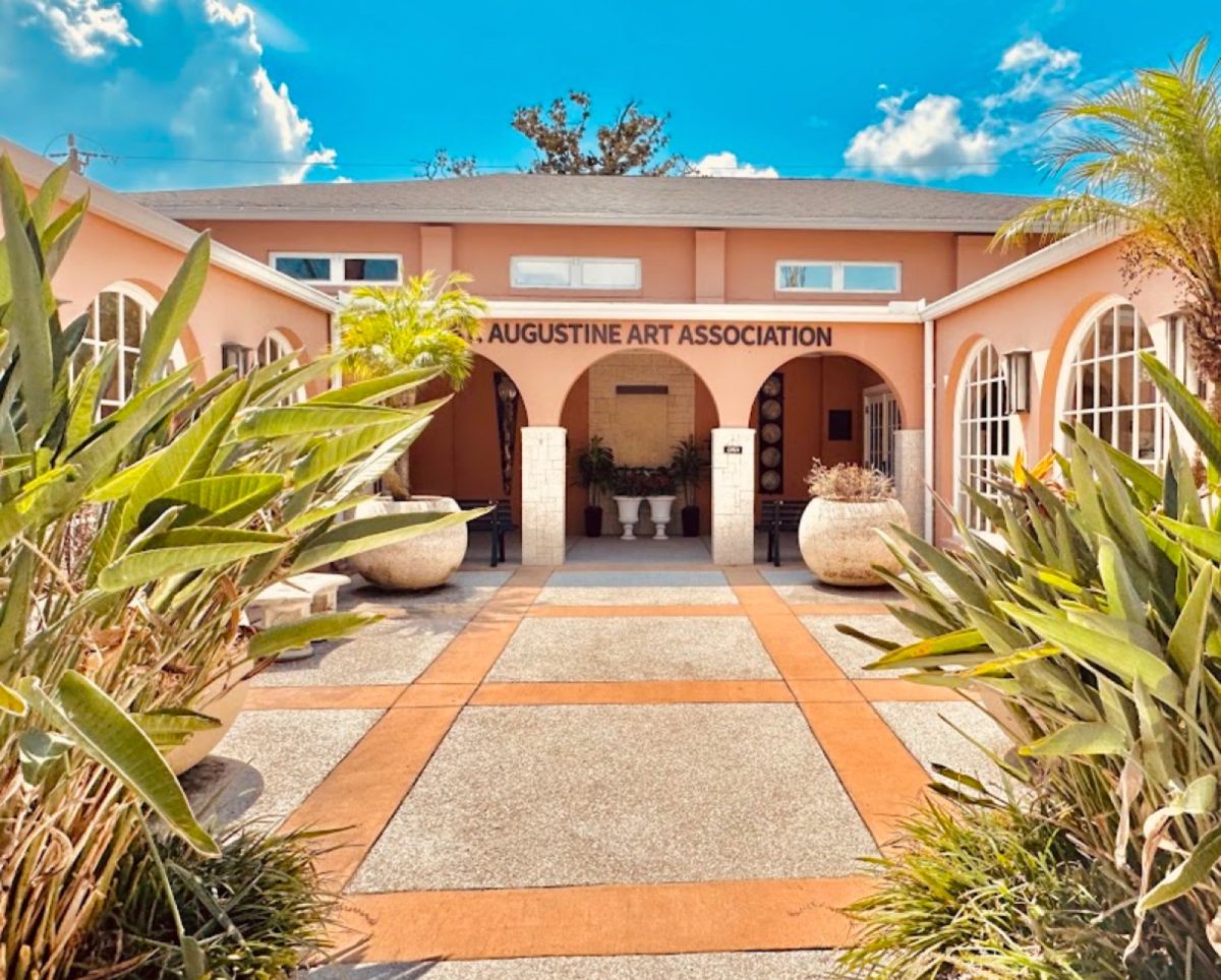 The St. Augustine Art Association, 22 Marine St., where a full exhibition of 30+ paintings opens May 7, 2027.