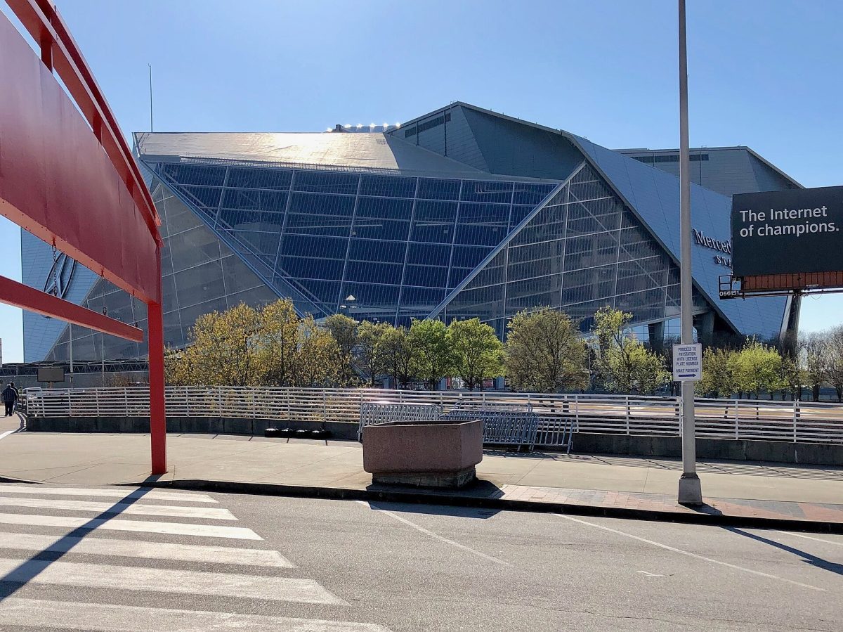 Mercedes-Benz Stadium in Atlanta, where Florida and Georgia meet Saturday, Oct. 31.