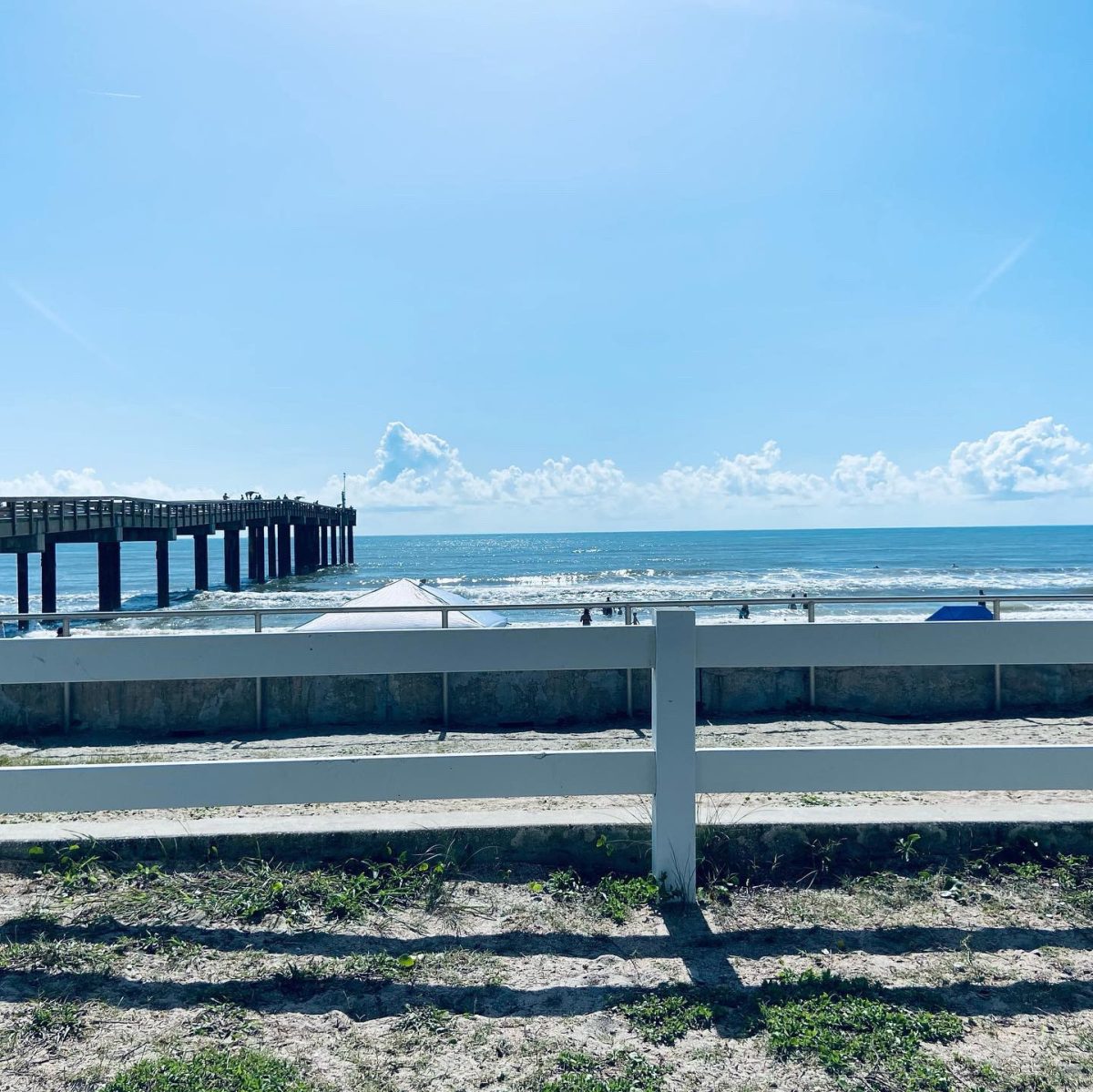 The St. Johns County Ocean & Fishing Pier in St. Augustine Beach.