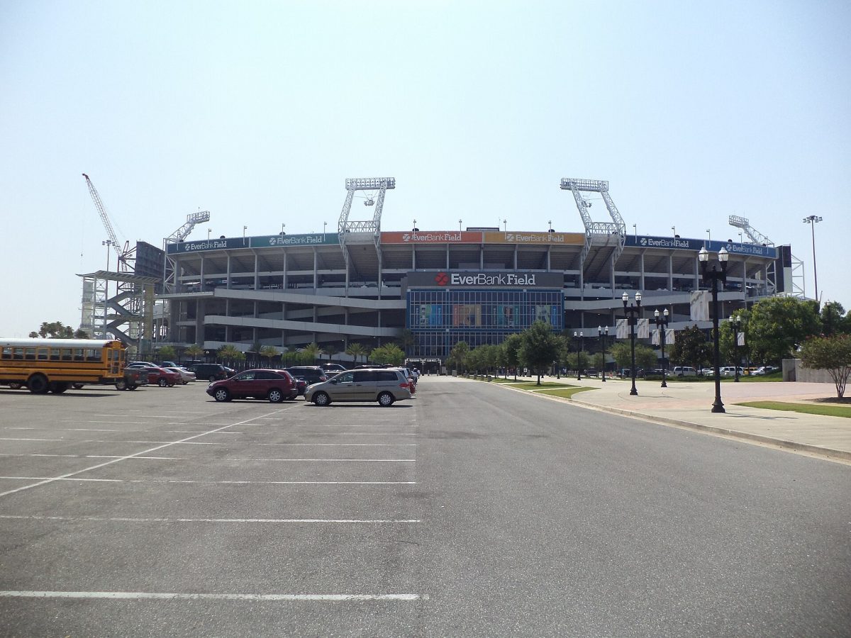 The stadium from its west side.