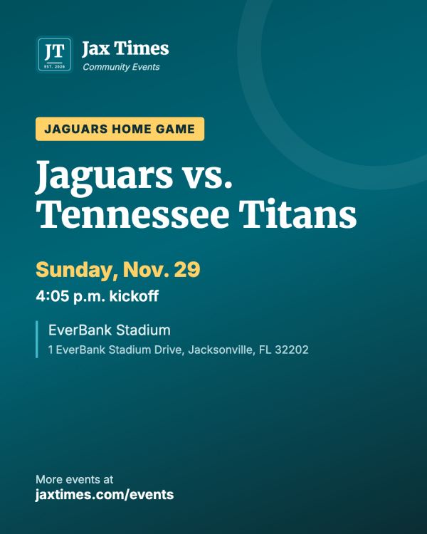 Flyer for Jaguars vs. Tennessee Titans