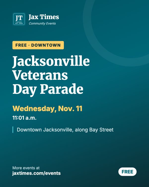Flyer for Jacksonville Veterans Day Parade