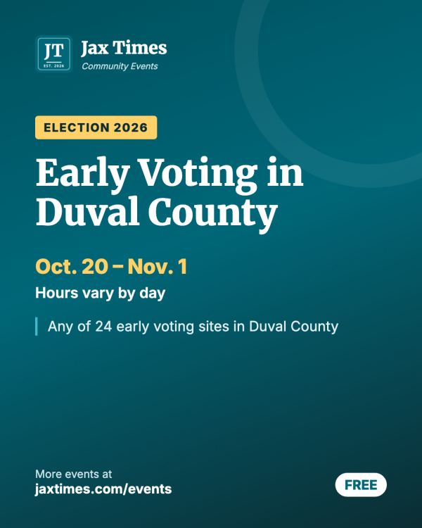 Flyer for Early Voting in Duval County
