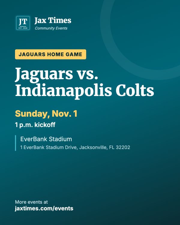 Flyer for Jaguars vs. Indianapolis Colts